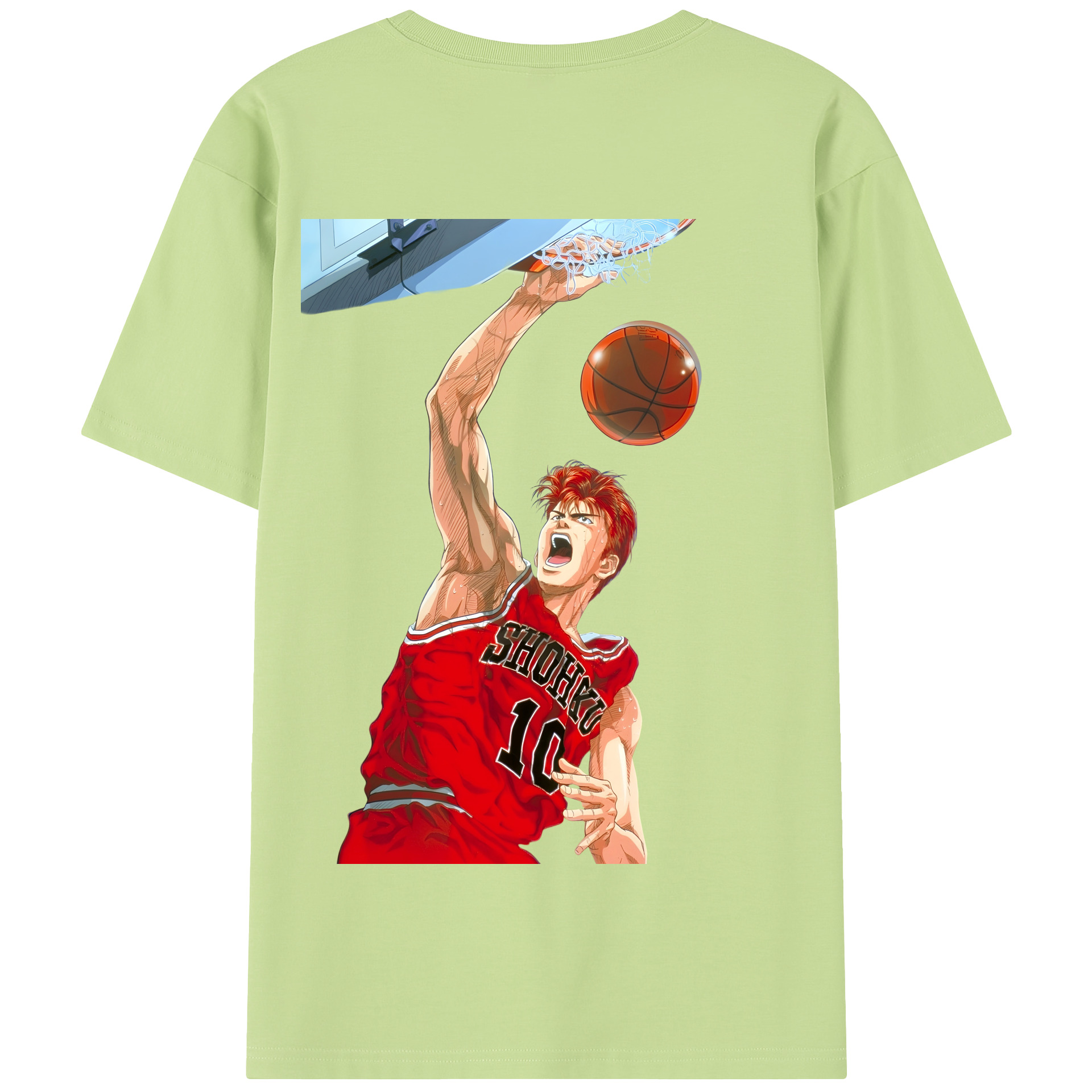 SLAM DUNK／スラムダンク 綿100％半袖Tシャツ（背面プリント）
